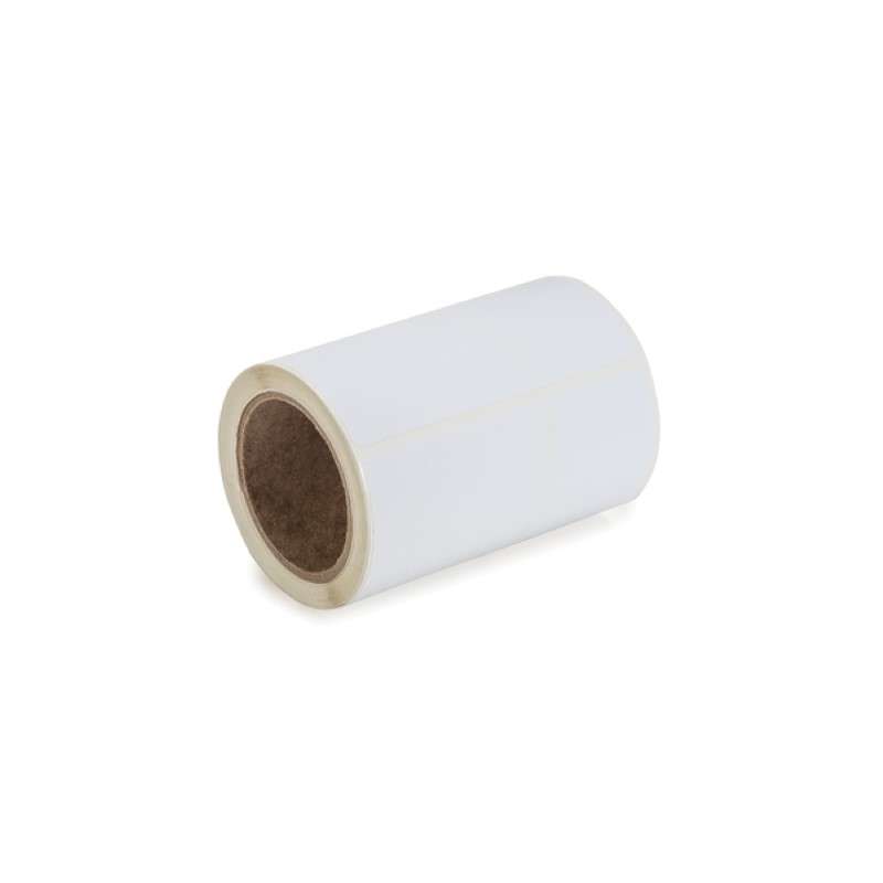 Inkjet Die Cut Roll, 4" x 4", White, Polyester, 75/Roll