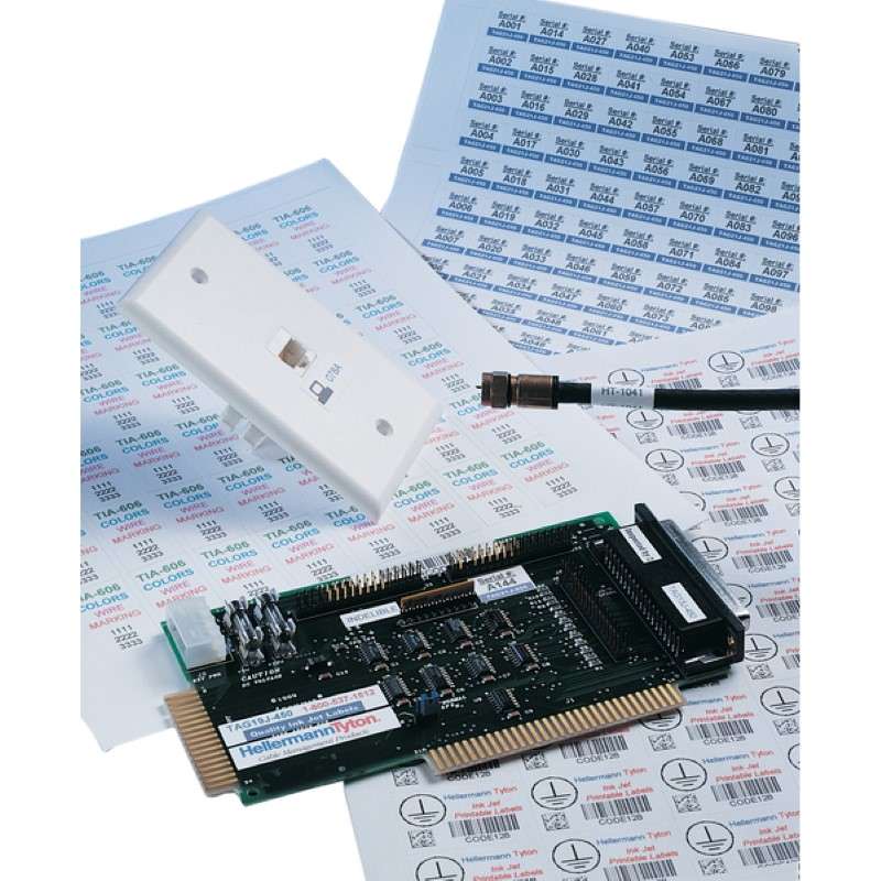 Laser Tag Label, 1.5" x 4.0", 14 Per Sheet, Pet, White, 3500/Package