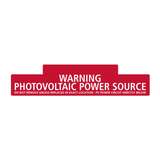 Solar Marker, Non-Adhesive, Pv Power Source, 6.75" x 2.75", Vl, Red redirect to product page