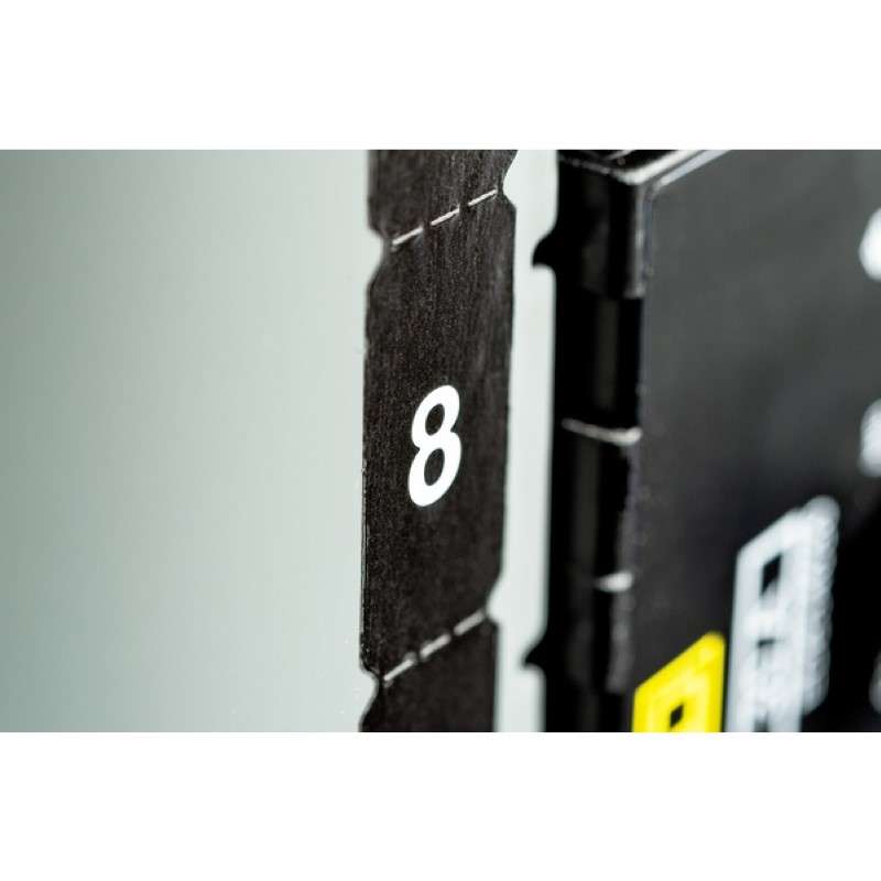 Phase Label, 1" x .5", Pet, Black, 2500/Roll