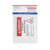 Arc Flash Label, Danger Appropriate Ppe Required, 5.0" x 3.75", Pet, Red/White, 10/Package redirect to product page