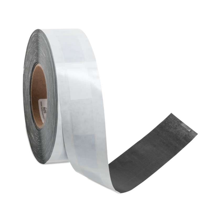 Paint Mask Label, 1.0" x 1.0" x 7.438", 1 Across, Vinyl, White, 500/Rl