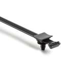 2-Piece Cable Tie/Fir Tree Mount, 8mm Hole and M10 Threaded Hole, PA66HIRHSUV, Black, 1200 per Carton redirect to product page