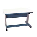 940 Pro Series Height Adjustable Workstation, Standard, EZE Blue, 30"D x 60"L redirect to product page