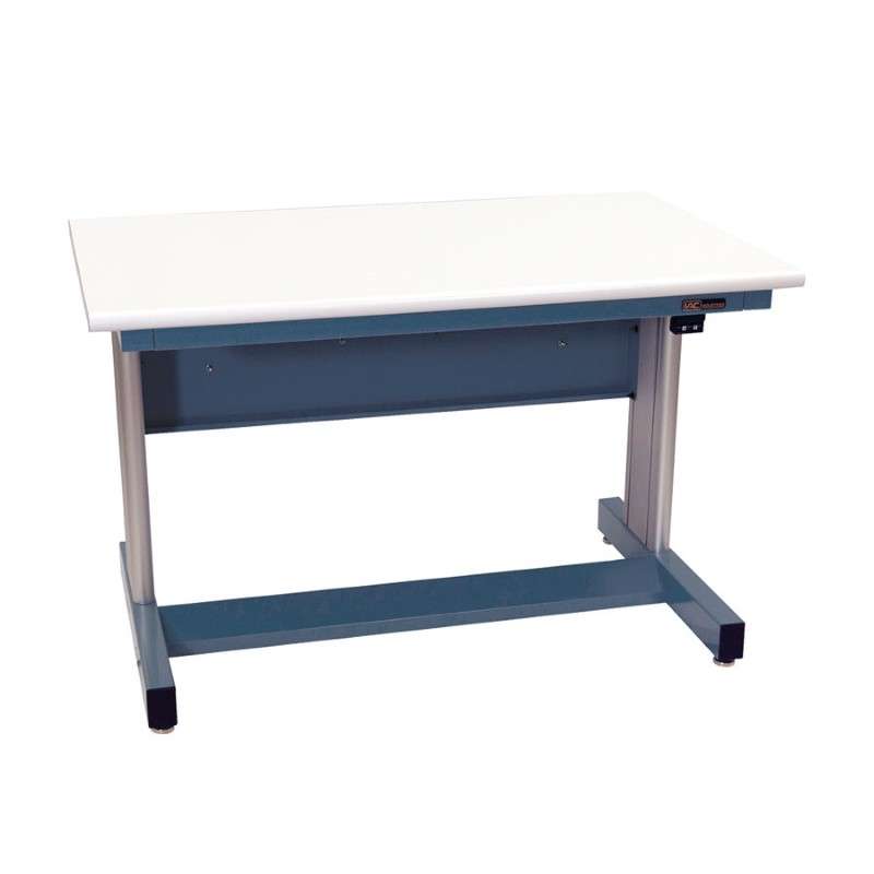 940 Pro Series Height Adjustable Workstation, Standard, EZE Blue, 30"D x 60"L