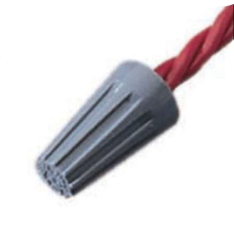 Wire-Nut Wire Connector 300V 22-16 AWG 100 Per Box, Grey
