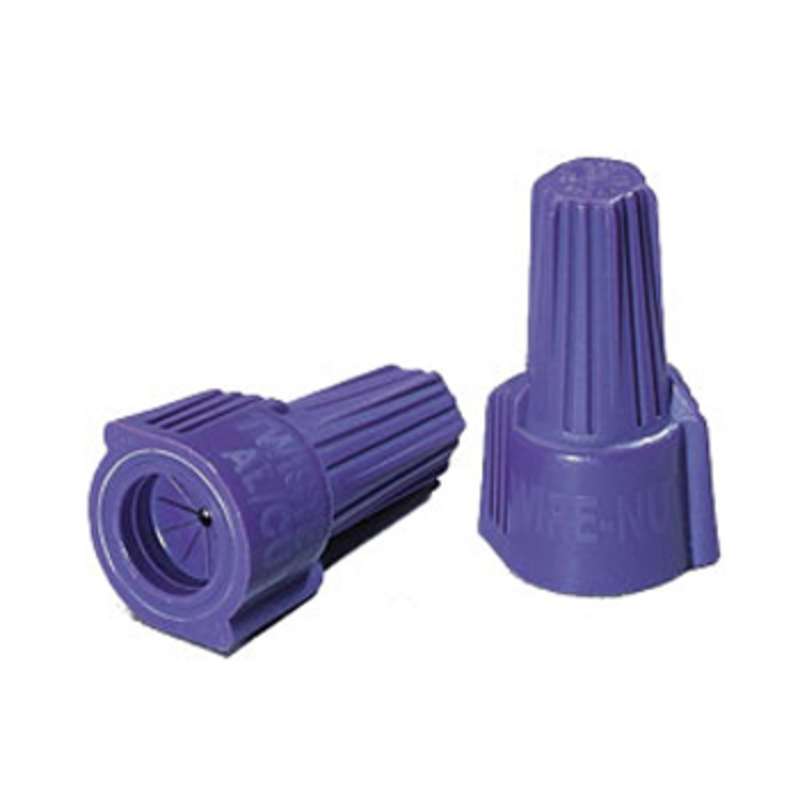 Twister Wire Connector Aluminum to Copper 600V 100 Per Box, Purple