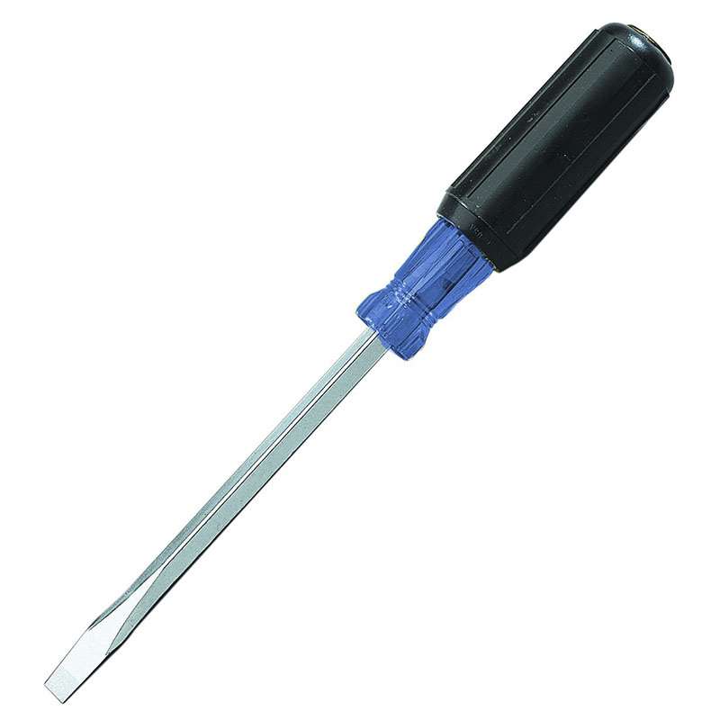 HD Keystone Tip Screwdriver, 5/16" x 6", Square Shank