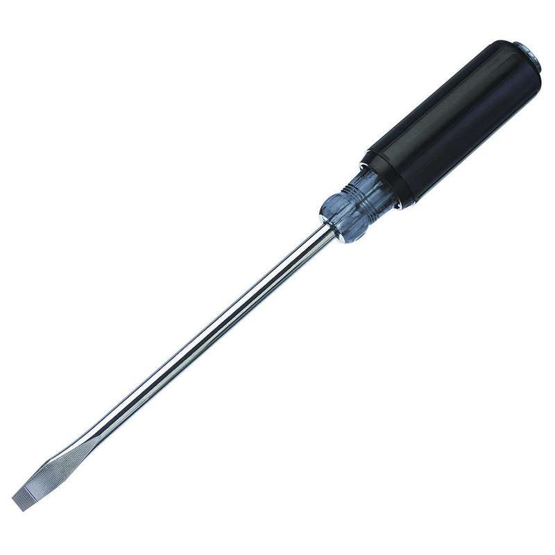 HD Keystone Tip Screwdriver, 3/8" x 8", Round Shank