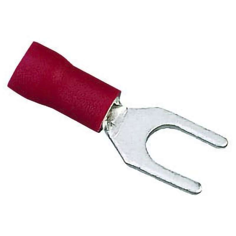 Vinyl Insulation Spade Terminal 22-18AWG, #6 Stud, 25/Box