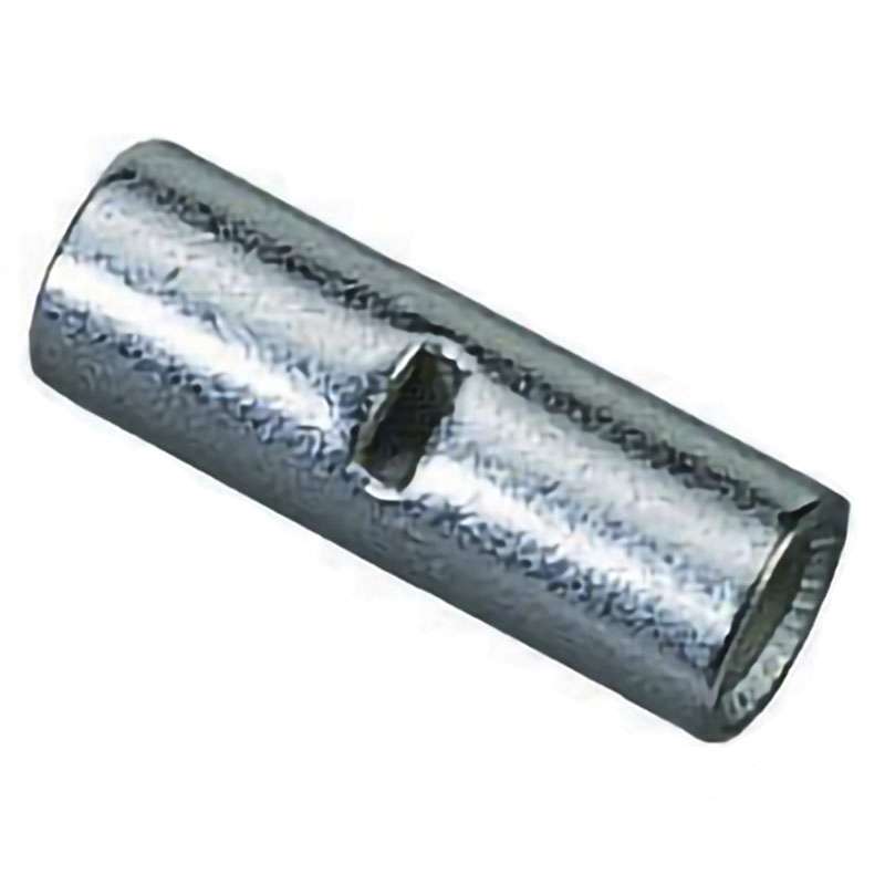 Non-Insulated Butt Splice, 4 AWG, 20/Box