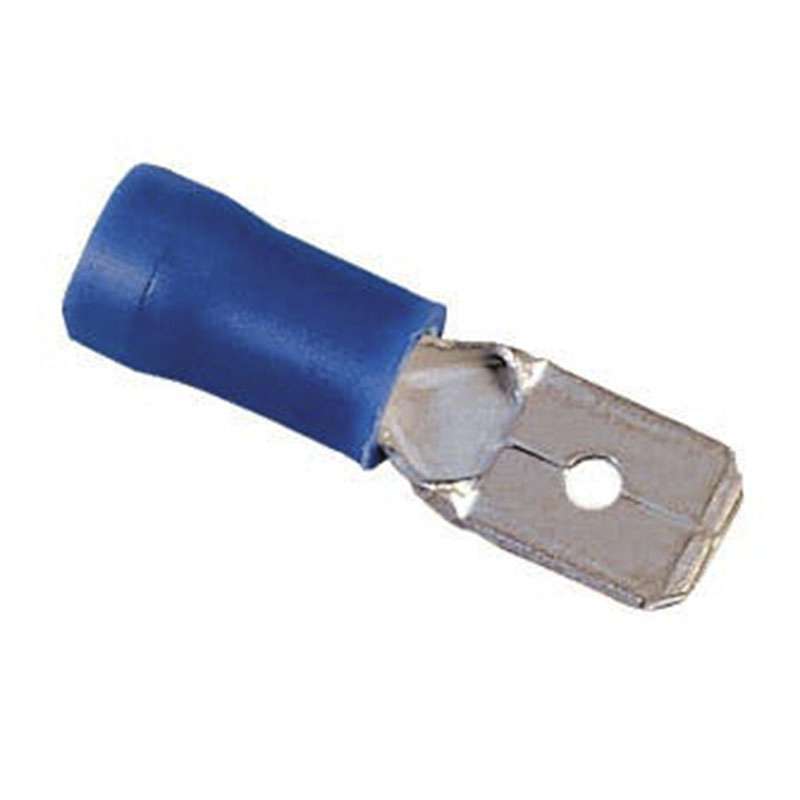 Vinyl Insulation Male Disconnect, 16-14 AWG .250", 25/Box