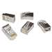 CAT5e Shielded Feed-Thru Modular Plugs, 25/Card