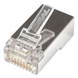 CAT5e Shielded Feed-Thru Modular Plugs, 25/Card redirect to product page