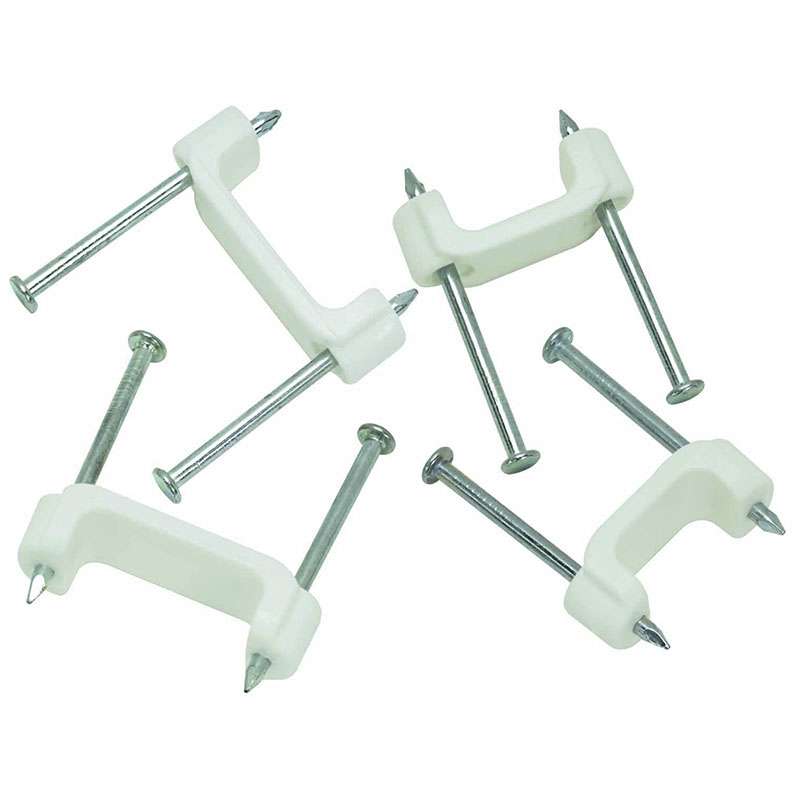 Plastic Insulated Cable Staples, 3/4", 250/Bag