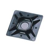 Mounting Pad, 1", Adhesive #6 Screw UV Black, 100/Bag redirect to product page