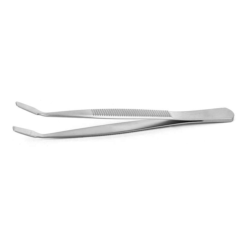 High Precision Tweezers, 3.94" OAL, Anti-Acid/Anti-Mag SS, Serrated Handles