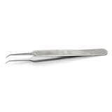 High Precision Tweezers, High-alloy Anti-Mag Stainless Steel, Bent, 4.33" OAL redirect to product page