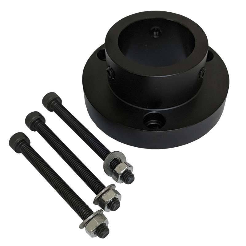 Bolt Down Base Mount, Black, 3" Dia