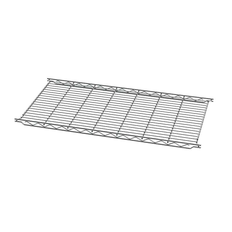 Super Erecta Standard Split Sleeve Open Grid Metal/Wire Shelf, 36 " x 18 ", Chrome Plated