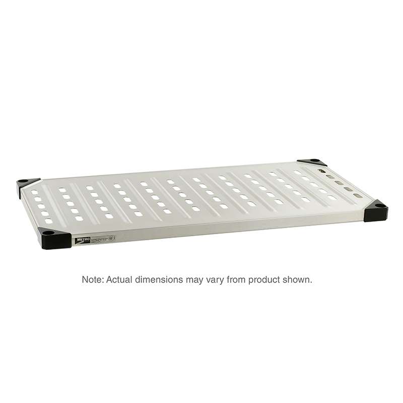 Super Erecta Stainless Steel Louvered Shelf, 18 x 60"