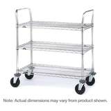 3-Tier Heavy Duty Cart 24X48 UTCT 3WSH-5MCST redirect to product page