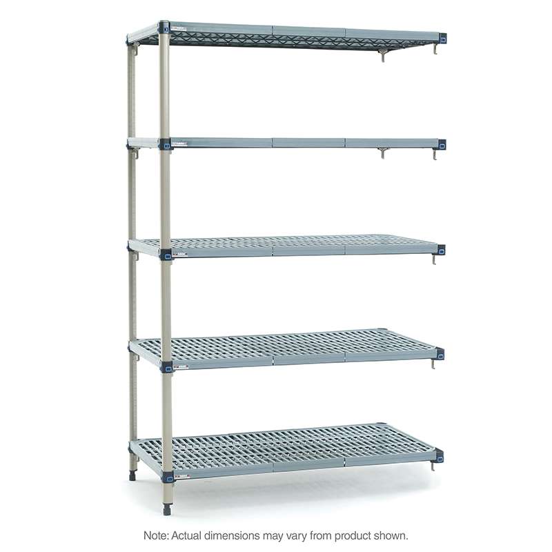 MetroMax Q® Shelving Add-on Unit, 5 Shelves, 42"W x 21"D x 74"H
