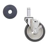 5" Super Erecta Polyurethane Swivel/Brake Stem Caster redirect to product page