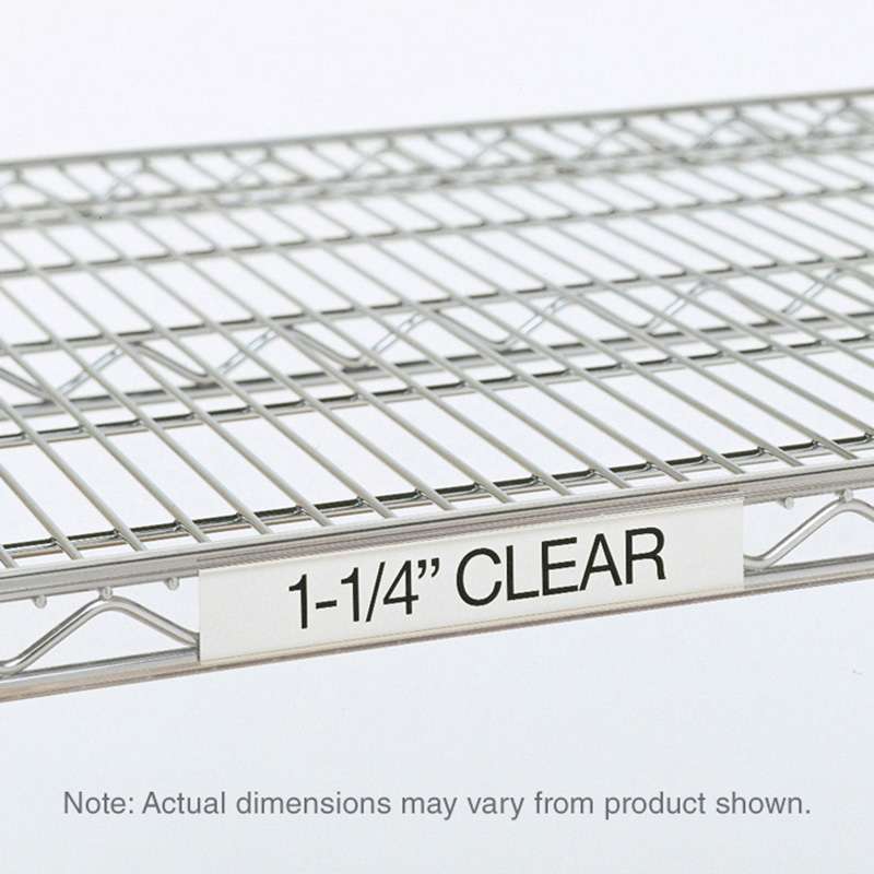 Label Holder Clear 3 x 1-1/4" for Metro Shelves