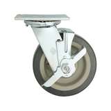 Caster Plate/Brake 6" Dia Polyurethane Metro redirect to product page