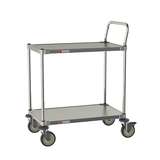 2-Shelf All Stainless Steel Cart for Labs and Cleanrooms, 18" W x 30" L x 39" H redirect to product page
