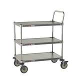 3-Shelf All Stainless Steel Cart for Labs and Cleanrooms, 18" W x 30" L x 39" H redirect to product page