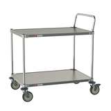 2-Shelf All Stainless Steel Cart for Labs and Cleanrooms, 24" W x 36" L x 39" H redirect to product page