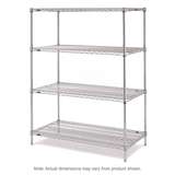 Shelving 24 x 48 4/Pak Metro 74" Convenience Pak Bright-Plate redirect to product page