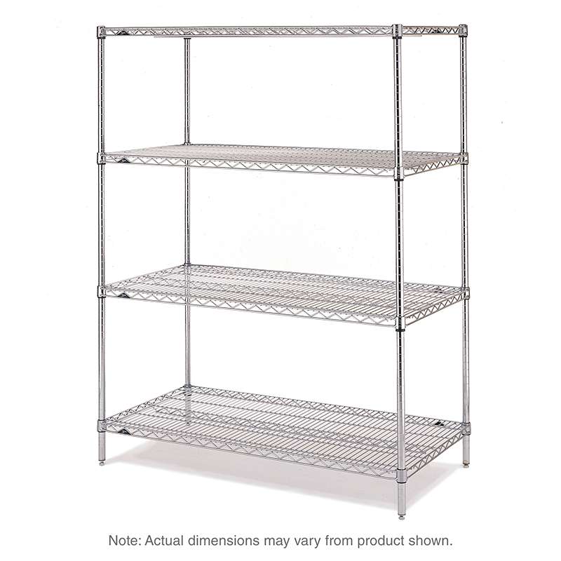 Shelving 24 x 48 4/Pak Metro 74" Convenience Pak Bright-Plate
