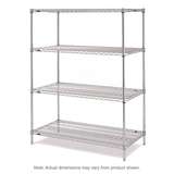 Shelving 24x60 4/Pak Metro 74" Convenience Pak Brite-Plate redirect to product page