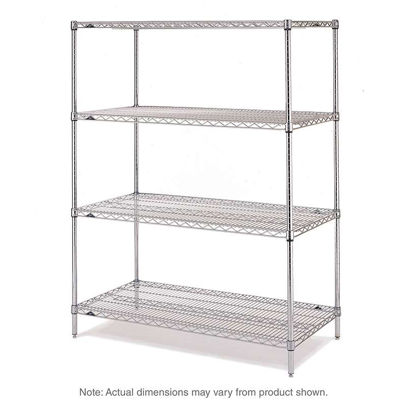 Shelving 24x60 4/Pak Metro 74" Convenience Pak Brite-Plate