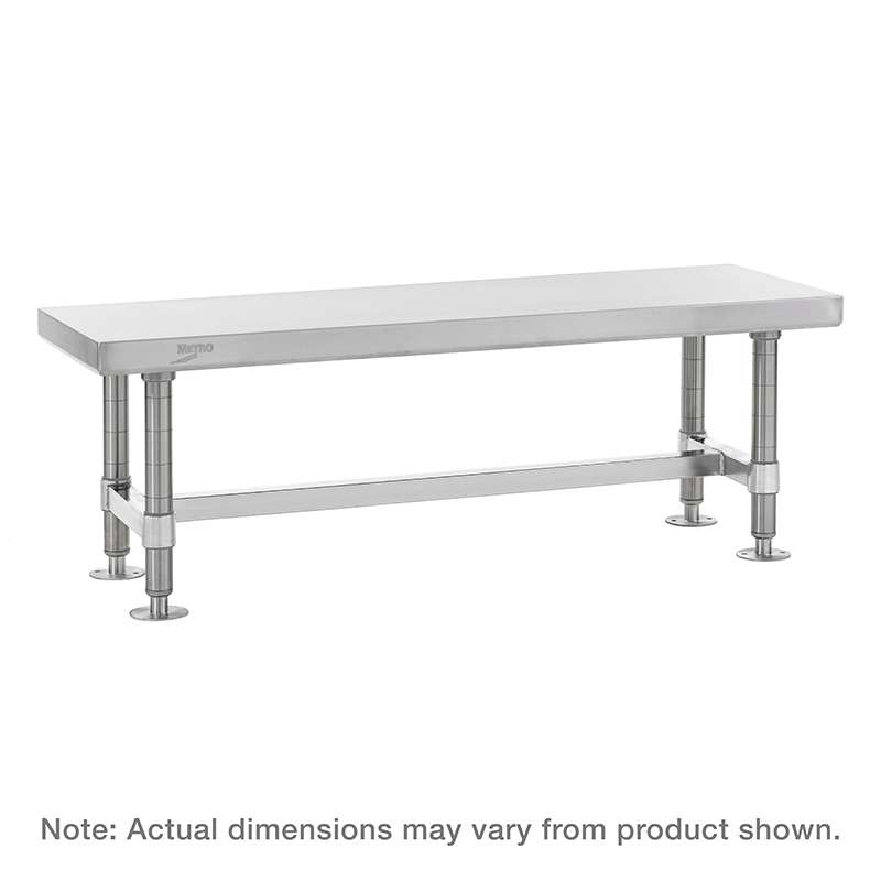 Stainless Steel Gowning Bench, 12 x 36 x 18