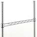 1-Sided Chrome Single Hanger Rail for 30" Long Shelf