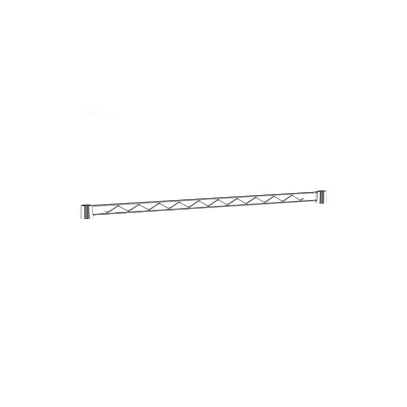 1-Sided Chrome Single Hanger Rail for 30" Long Shelf