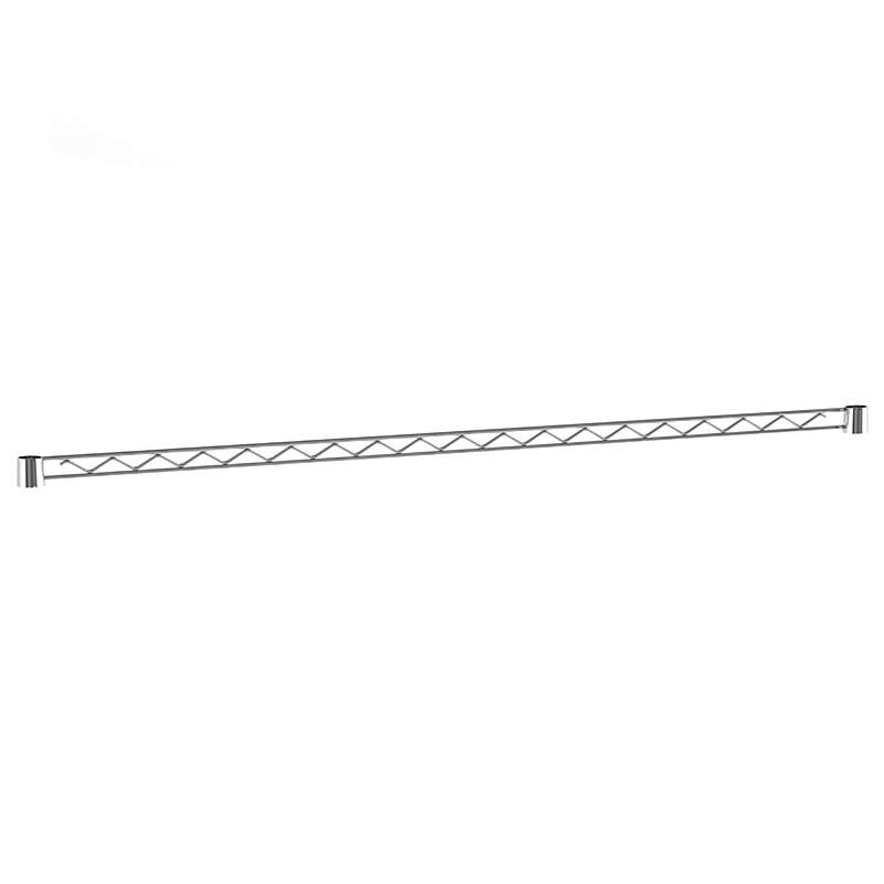 1-Sided Chrome Single Hanger Rail for 48" Long Shelf