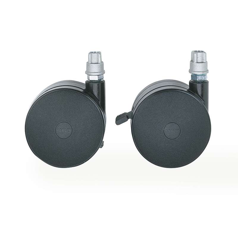 Decorative Swivel Caster, 4", with Threaded Insert for Use with Mobile Posts