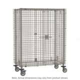 MetroMax Mobile Security Shelving Unit, 24" x 60", 2 Swivel Casters, 2 Brake Casters redirect to product page