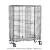 qwikSLOT Mobile Security Cabinet 21.5 x 52.75 x 68.5", Chrome Wire redirect to product page