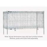 Security Module for 24 x 60" Super Erecta Shelving Units, Chrome Wire redirect to product page