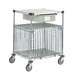 Super Erecta® Lab Security Utility Cart with Solid Stainless Steel Top Shelf and Secure Storage, 24" x 30" x 39"