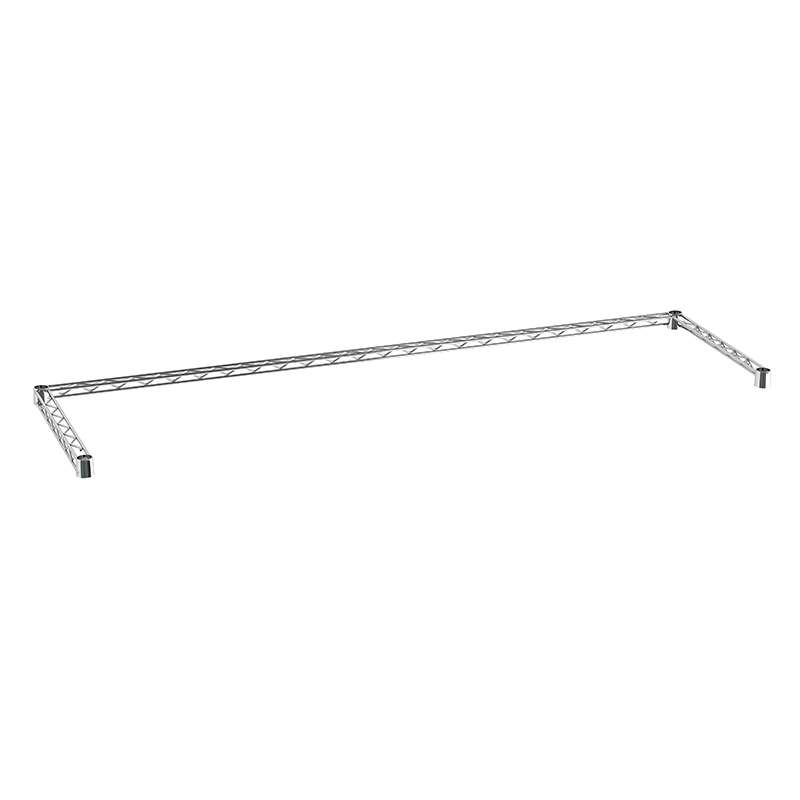 3-Sided Chrome Double Snake Frame for use with Super Erecta Shelving, 18 x 60"