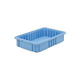 Blue Static Dissipative Polypropylene Tote Box, ID (Bottom) 16" L x 11" W x 3" H redirect to product page