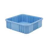 Dissipative Stackable Divider Tote Box, Blue, 15 x 15 x 4-1/2" ID (Dividers not Included) redirect to product page
