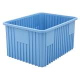 Dissipative Stackable Divider Tote Box, Blue, 20-1/8 x 15-1/8 x 11-1/2" ID (Dividers not Included) redirect to product page